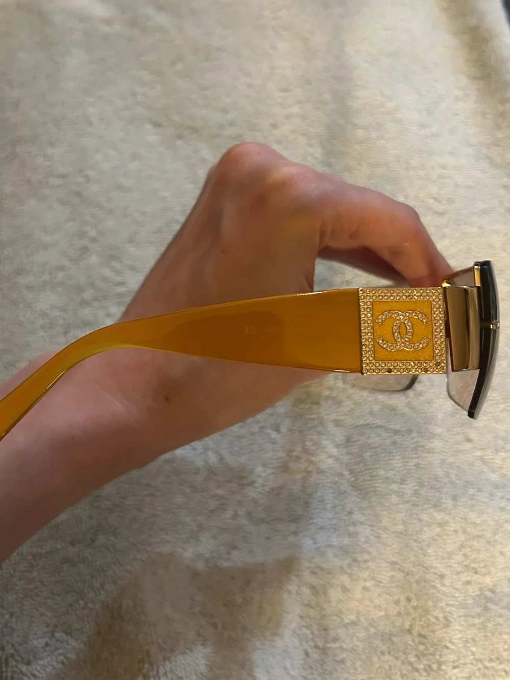CHANEL Rhinestone Sunglasses